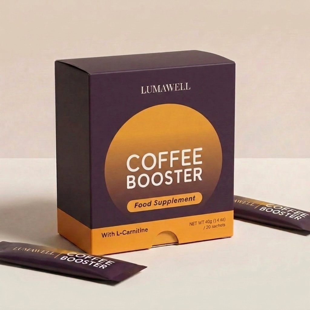 Lumawell Coffee Booster box with sachets